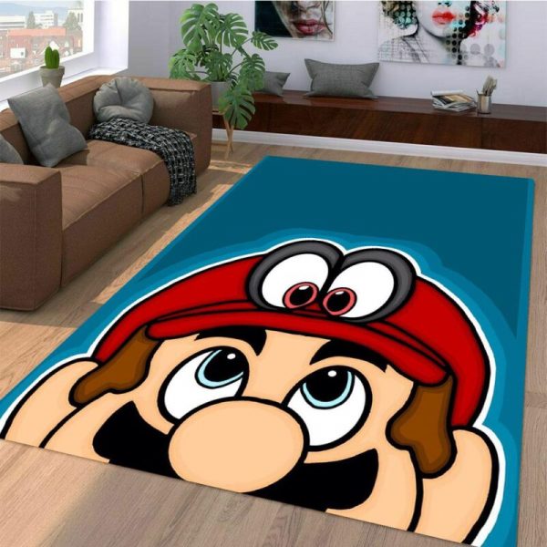 Super Mario Nahaufnahme Teppich Wohnzimmer Teppichboden