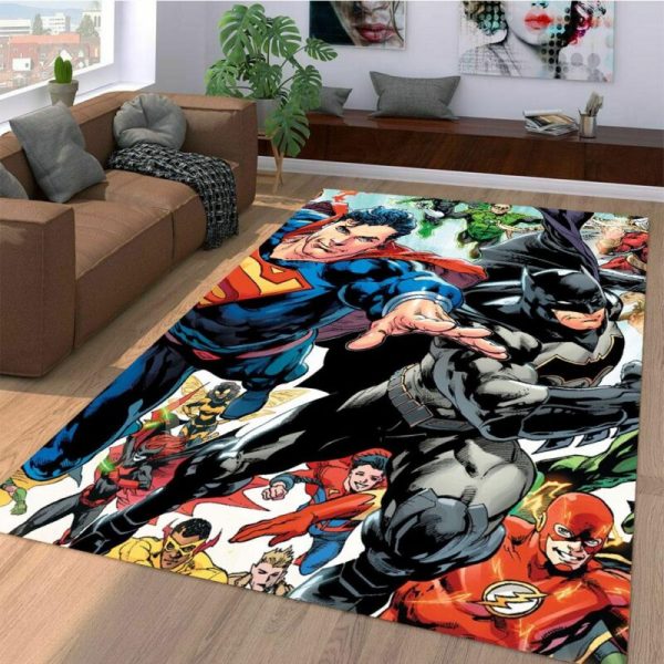 Superman Und Batman Mit Einem Anderen Charakter Teppich Wohnzimmer Teppichboden